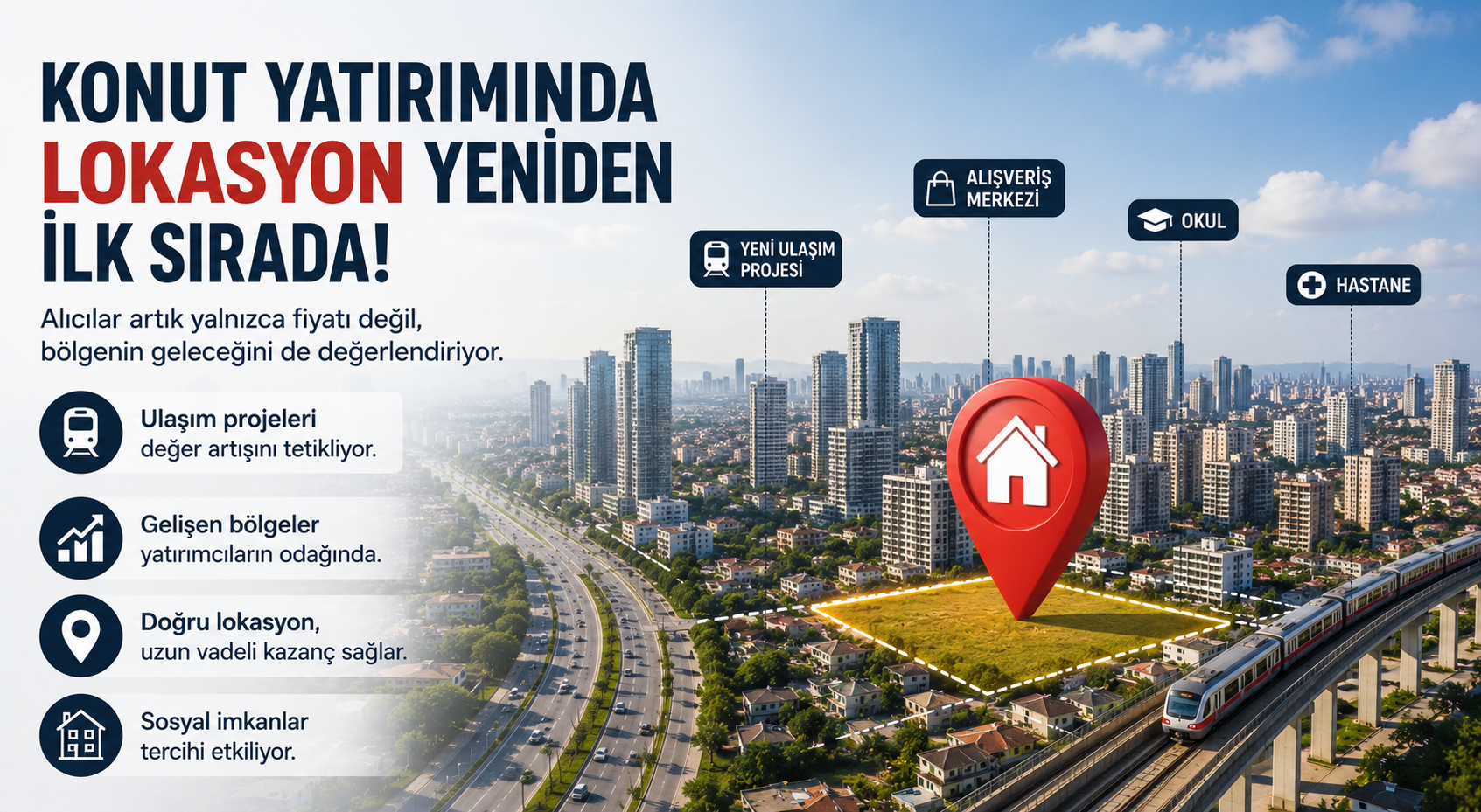Konut Yatırımında “Lokasyon” Yeniden İlk Sırada: Alıcıların Tercihi Değişiyor